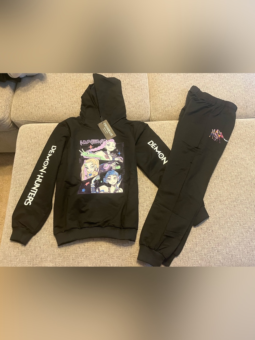 Demon hunters kids hoodie and sweatpants set